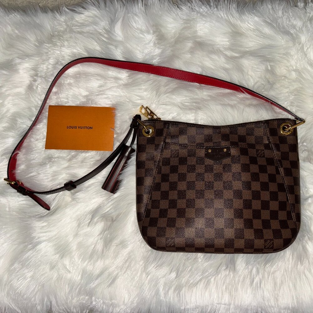 Louis Vuitton South Bank Damier Ebene Crossbody Brown